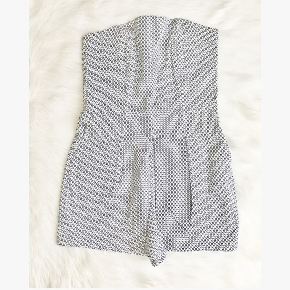 JOIE Geometric Print Strapless Play Romper - Picture 3 of 8